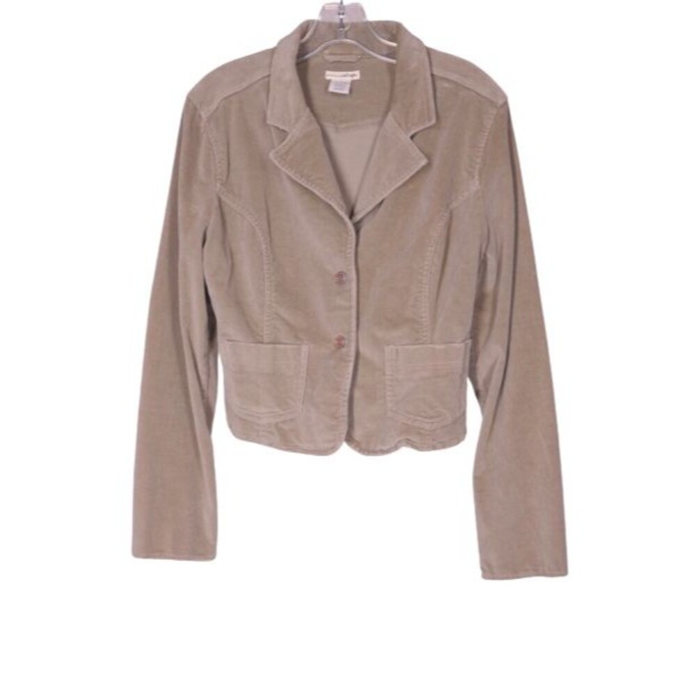 Refuge Womens Light Brown Cord Jacket Size Large Fall Winter